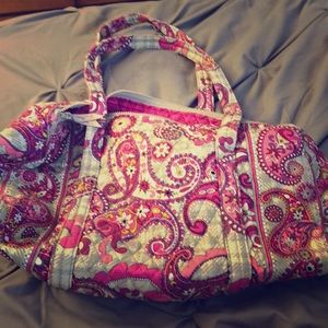 Vera Bradley Paisley Meets Plaid Small Duffle